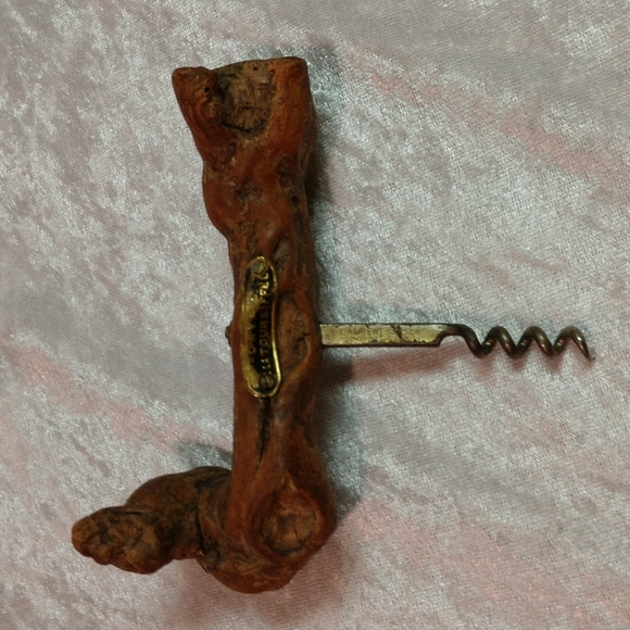 Caves Other - Wine Cork Screw Vintage Grapevine Bottle Opener Caves de La Tour Eiffel Souvenir